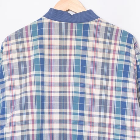 70-80s LACOSTE Reversible Cotton Blouson Light Blue（Made in France）