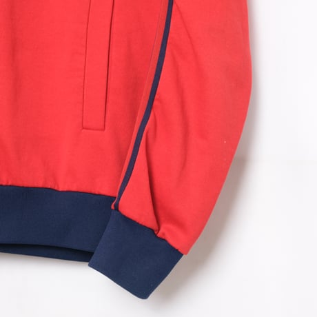 70s-80s Vintage Ventex CLUB adidas Hoodie Red (Made in France)