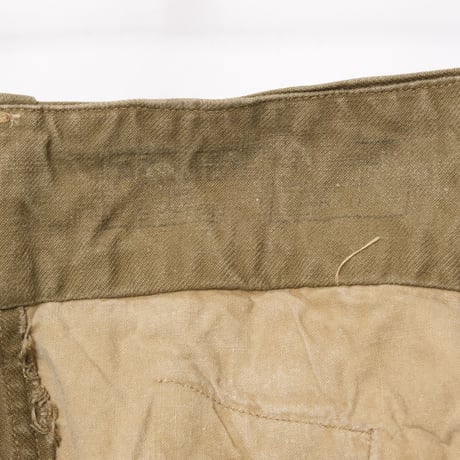 French Army M47 Trousers Early 比翼 Metal Button Size 15-3
