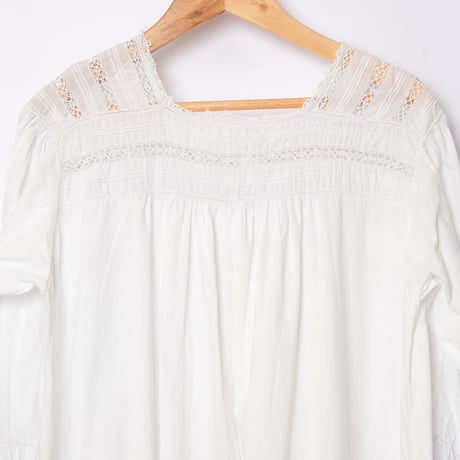 〜1930s French Antique Cotton Lace Night Dress