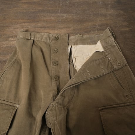 French Army M47 Trousers Late Brown Size21  Used