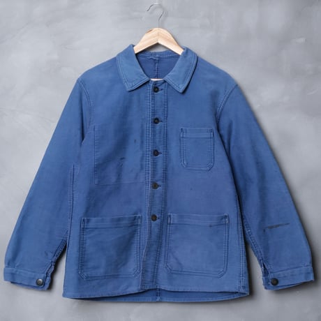 40-50s Le François Blue Moleskin Jacket 2