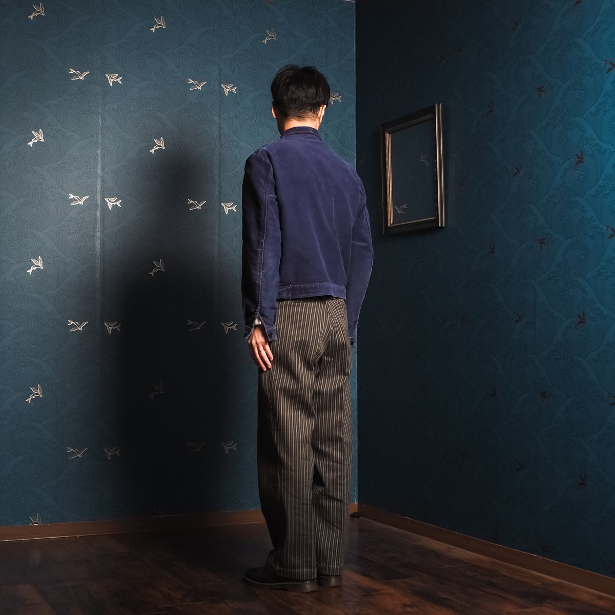 40s-50s Moleskin Cyclist Jacket | Ugla パンと古着と本 40s-50s Moleskin Cyclist Jacket | Ugla パンと古着と本