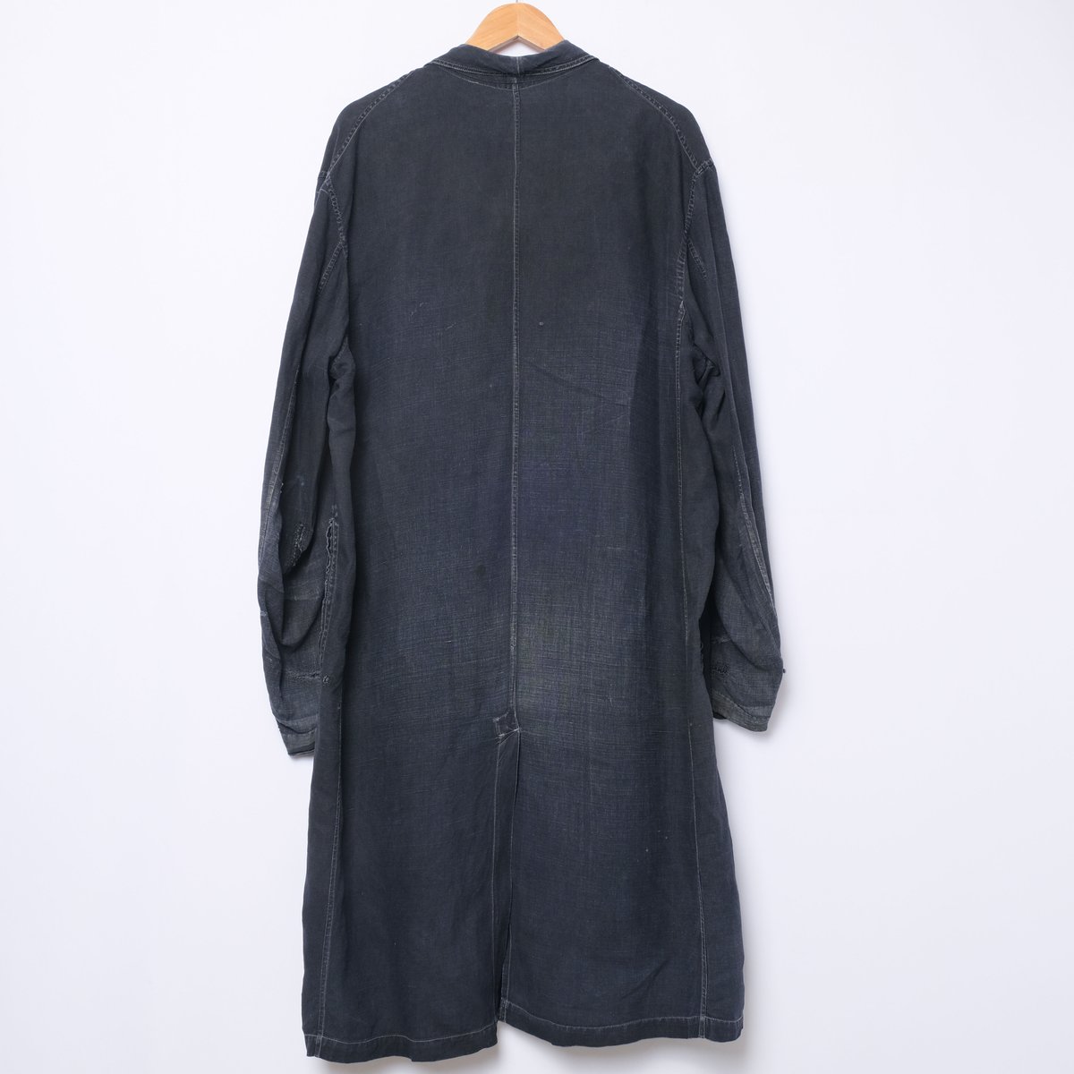 30-40s France Vintage SALACHE Black Linen Maqu 30-40s France Vintage SALACHE Black Linen Maqu