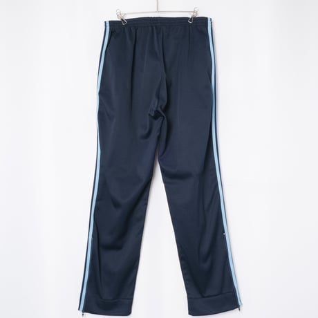 70-80s Vintage adidas Ventex Track Trousers Navy × Light Blue (Made in France)