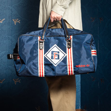 70s-80s Vintage adidas STADE FRANCAIS Boston Bag (Made in France)