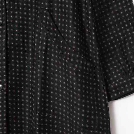 40-50s  France Vintage Cotton Work Dress Dead Stock