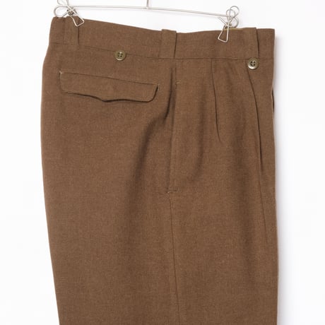 50s French Army Wool Trousers Size 22 -1