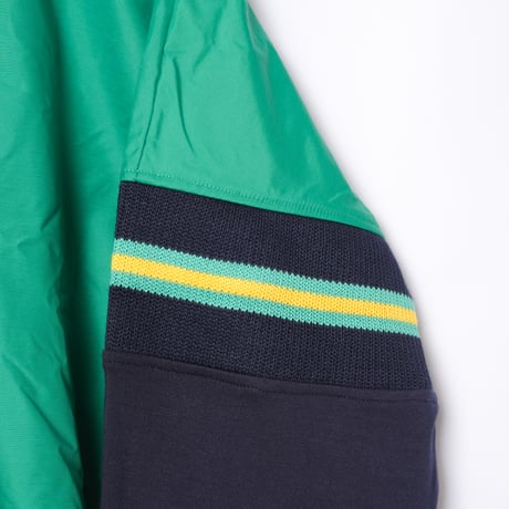 80s Vintage adidas Ventex Green × Navy Track Jacket Dead Stock (Made in France)
