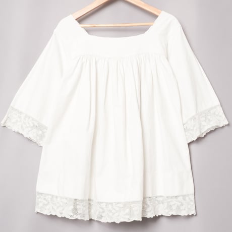 -30s France Antique Church Smock (Short) 2