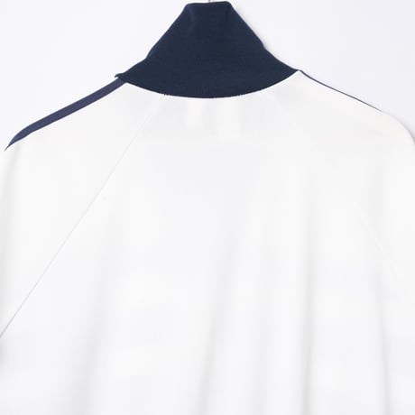 70-80s Vintage adidas Ventex Track Jacket Model  First White × Navy (Made in France)
