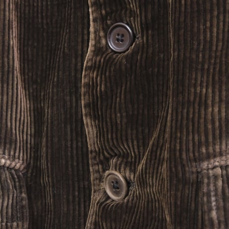 30s  French Dark Brown Corduroy  Jacket
