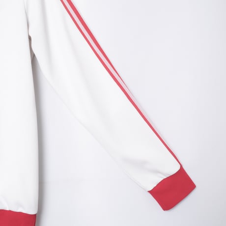 70s Vintage adidas Ventex Track Jacket White × Red (Made in France)