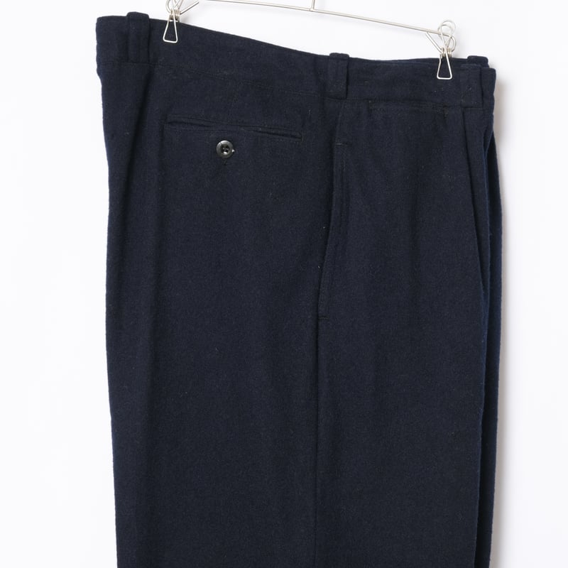 40-50s France Vintage Navy Wool Trousers | Ugla