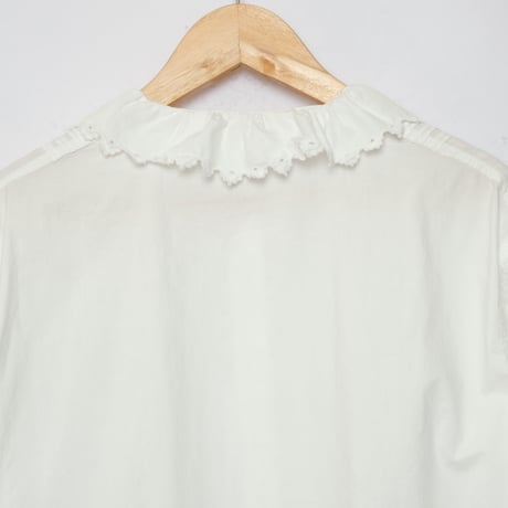 French Antique Cotton Lace Blouse  1