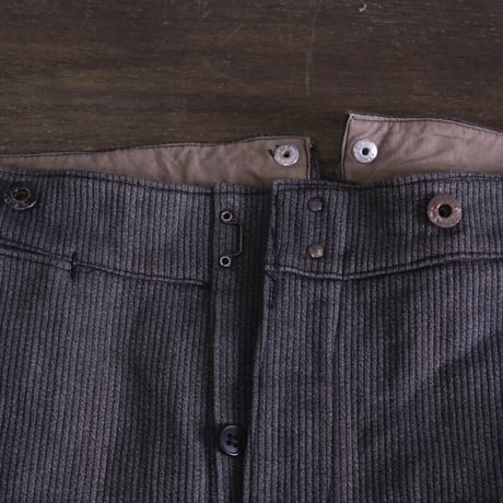 40-50s Le Mont Saint Michel Cotton Pique Trousers