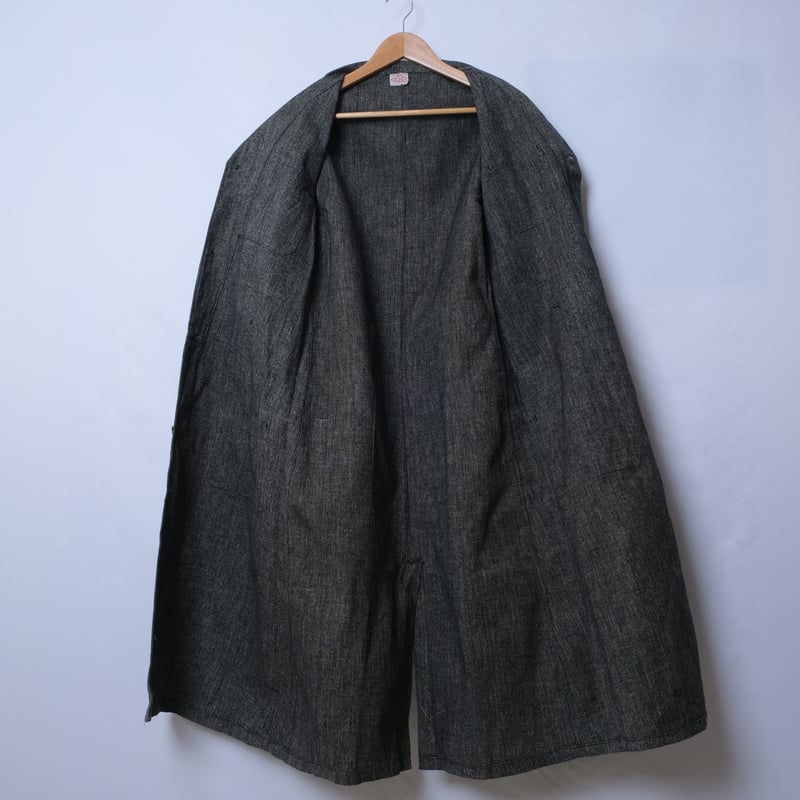 40-50s CSCブラックシャンブレー アトリエコート デッドストック