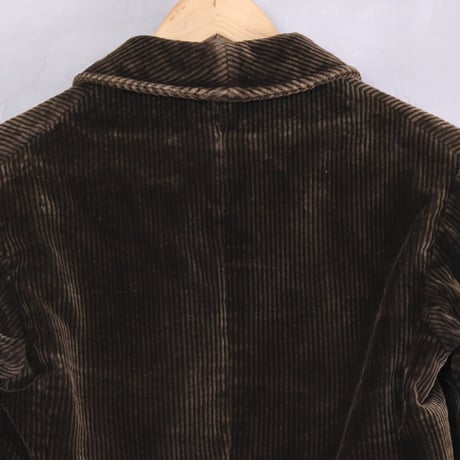 30s  French Dark Brown Corduroy  Jacket