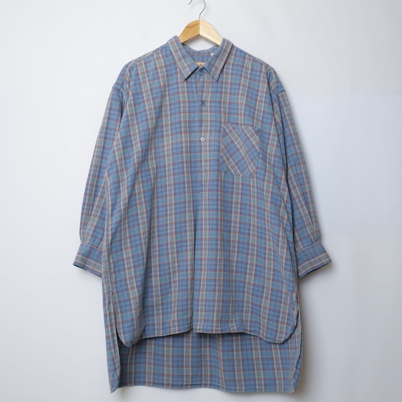50-60s French Vintage Cotton Granpa Shirts 1 | 