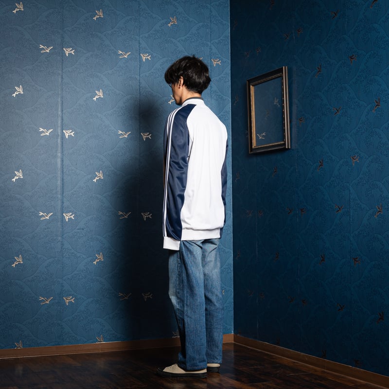 adidas トラックジャケット ATP ネイビー/ホワイト 70-80s Vintage adidas ATP Track Jacket White ×