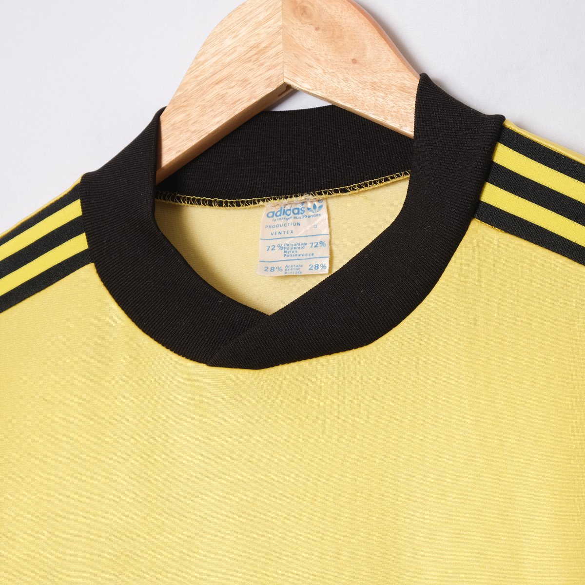 70-80s Vintage adidas Ventex Game Shirt Yellow 70-80s Vintage adidas Ventex Game Shirt Yellow