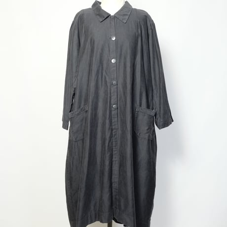 1940-50s Black Light Moleskin Dress