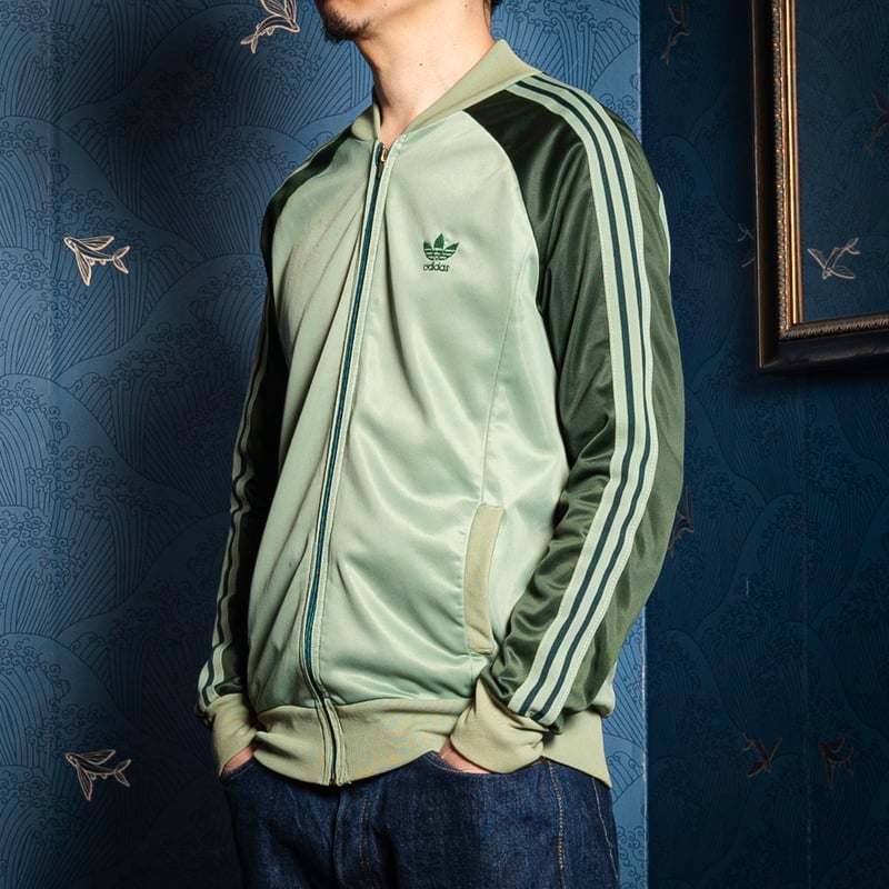 70s Vintage adidas Ventex ATP Moss Green × Smok
