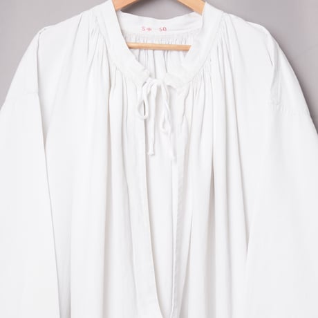 Early 1900s France  Antique Cotton Church Smock