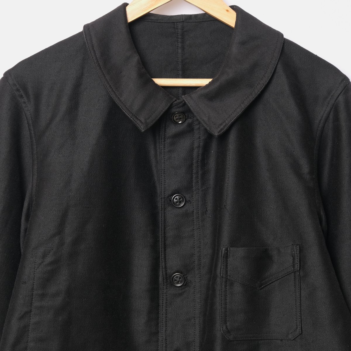 30-40s Le Mont St Michel Black Moleskin Jacket 30-40s Le Mont St Michel Black Moleskin Jacket