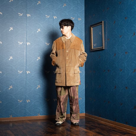 50-60s Vintage INVERTERE THE SQUIRE Wool Llined Corduroy Hunting Jacket（Made in England）