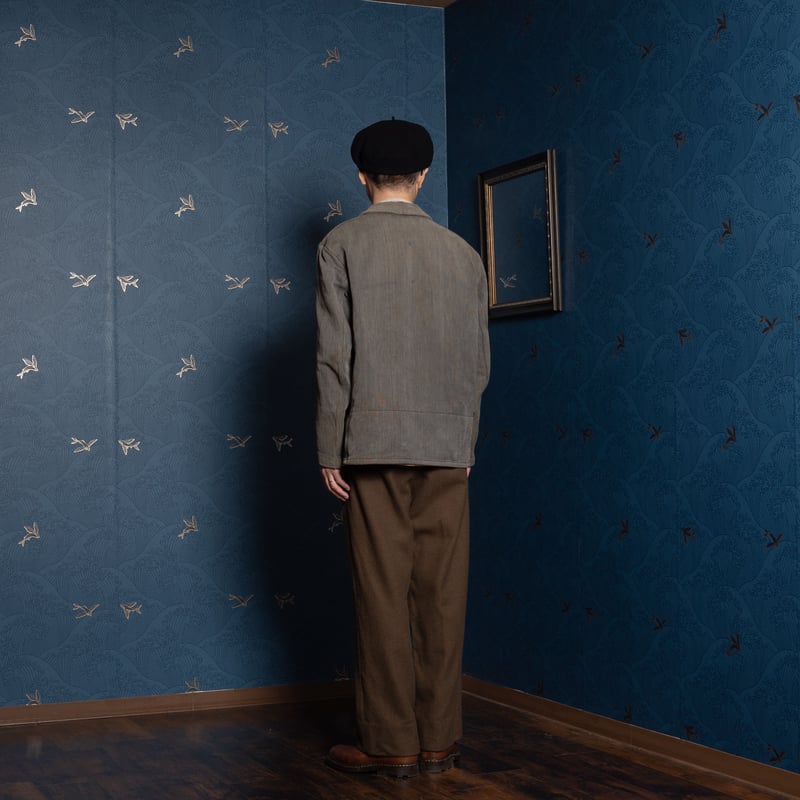 30-40s France Vintage EGAN Cotton Pique Hunting