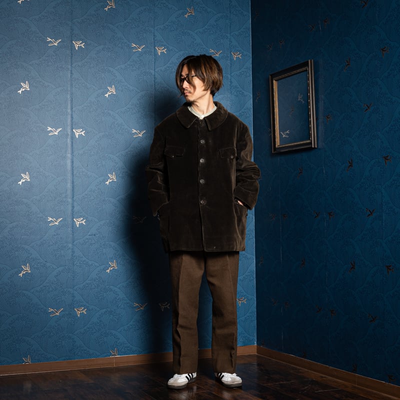 40s France Vintage LE CHEMINOT Corduroy Hunting