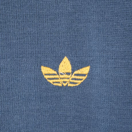 70s Vintage adidas Ventex Knit Jacket Blue Grey (Made in France)