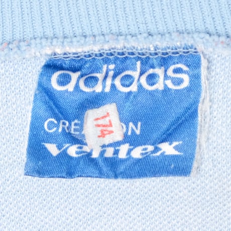 60-70s Vintage adidas Ventex Track Jacket Late World Mark Light Blue (Made in France)