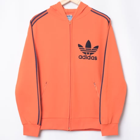 70s Vintage adidas Ventex Hoodie Orange (Made in France)