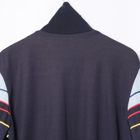 70-80s Vintage adidas Ventex Track Jacket Navy × Light Blue (Made in France)