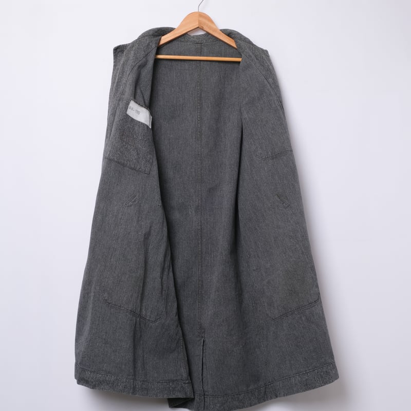 40-50s French Vintage Black Chambray Atelier C 40-50s French Vintage Black Chambray Atelier C