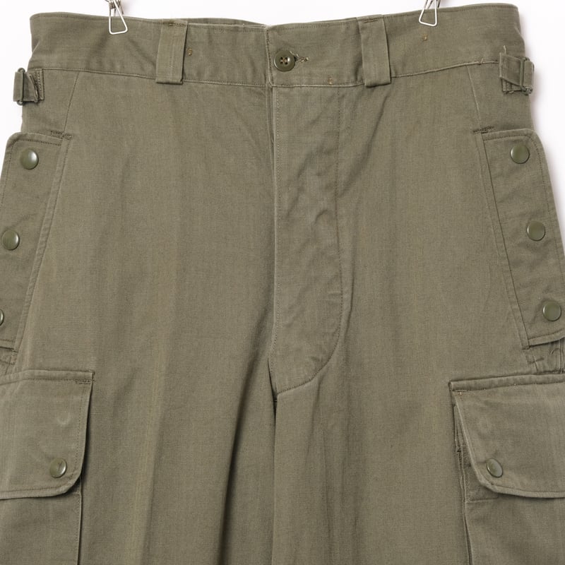 tap47/51 フランス軍 パラトルーパーパンツ m47 40s ヴィンテージ French Army M47 Parachute HBT Trousers Size 21