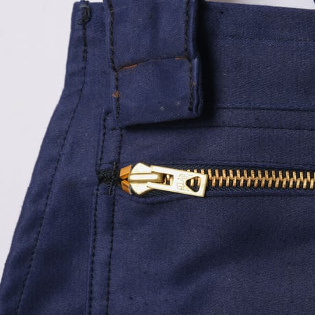 40-50s Le Mont St Michel  Blue Moleskin Work Overalls Dead Stock