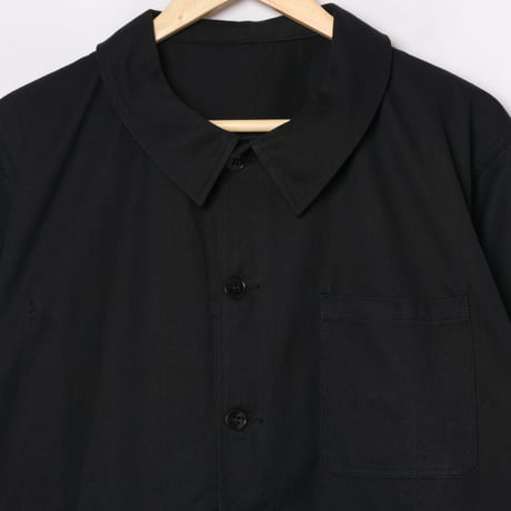 60s France Vintage Black HBT Work Jacket Dead Stock