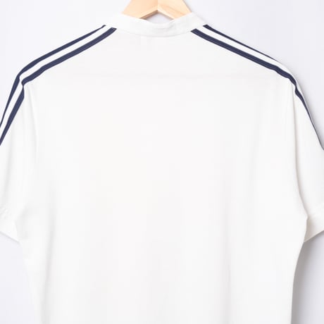 80s Vintage adidas Ventex Band Collar Half Sleeve Polo Shirt（Made in France）
