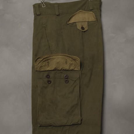 French Army M47 Trousers Early Size13 Herringbone Used