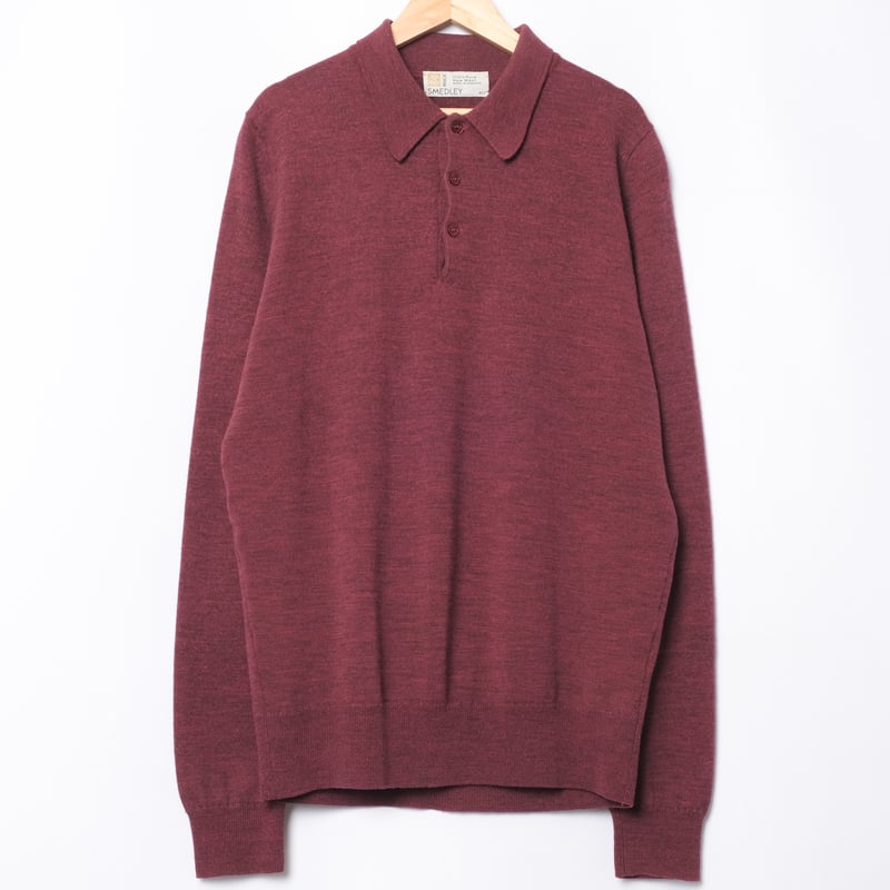 トップス 90s JOHN SMEDLEY WOOLPOLO SHIRT OLDMODEL 90s JOHN SMEDLEY Merino Wool Knit Polo（Made in