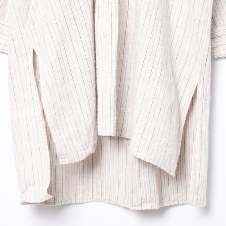30-40s France Vintage Granpa Striped Shirt
