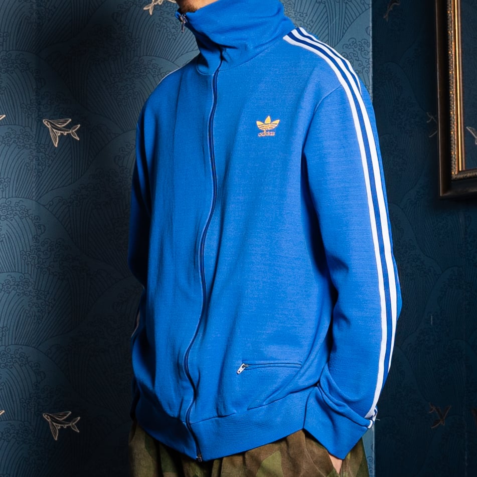 70s Vintage adidas Ventex Track Jacket Blue（Mad