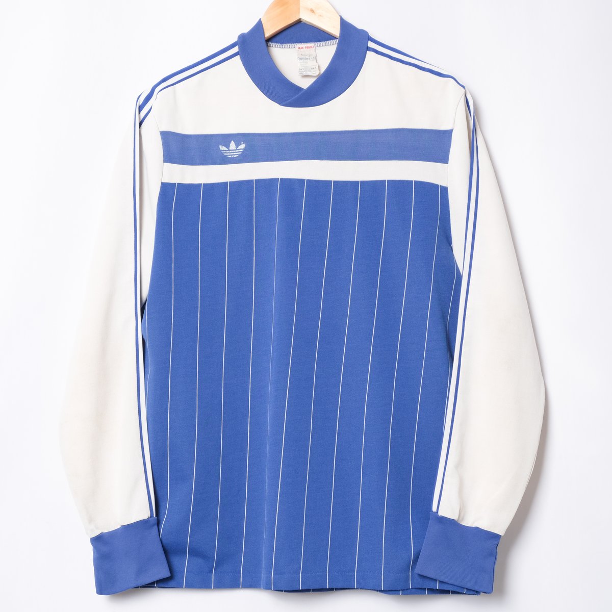 70-80s Vintage adidas Ventex Game Shirt Blue ×