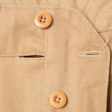 40s French Army FTEO Chino Trousers Size 86M Dead Stock