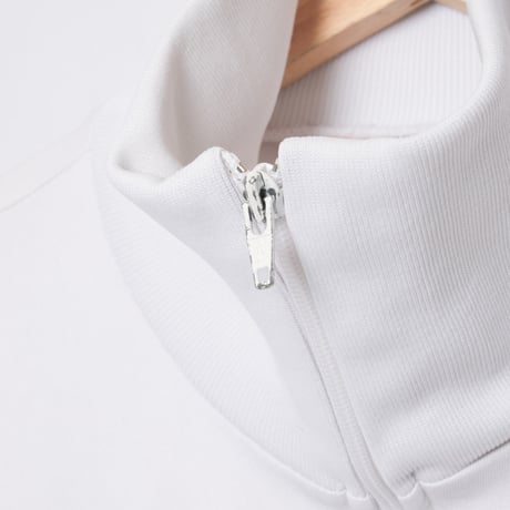 80s Vintage adidas Track Jacket White × Light Gray (Made in France)