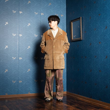 50-60s Vintage INVERTERE THE SQUIRE Wool Llined Corduroy Hunting Jacket（Made in England）