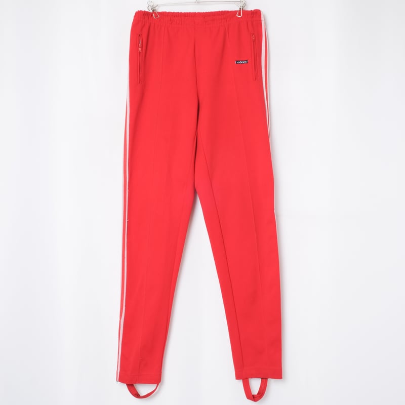70s Vintage adidas Ventex Track Trousers Red ×